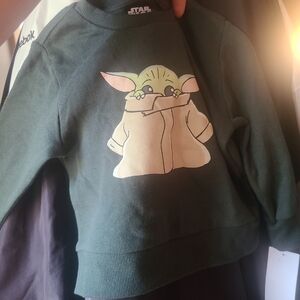 Star Wars Kids Dark Green Crew Sweatshirt with Character Print